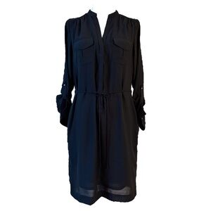 H&M Dress Black Long Sleeve with Pockets 6